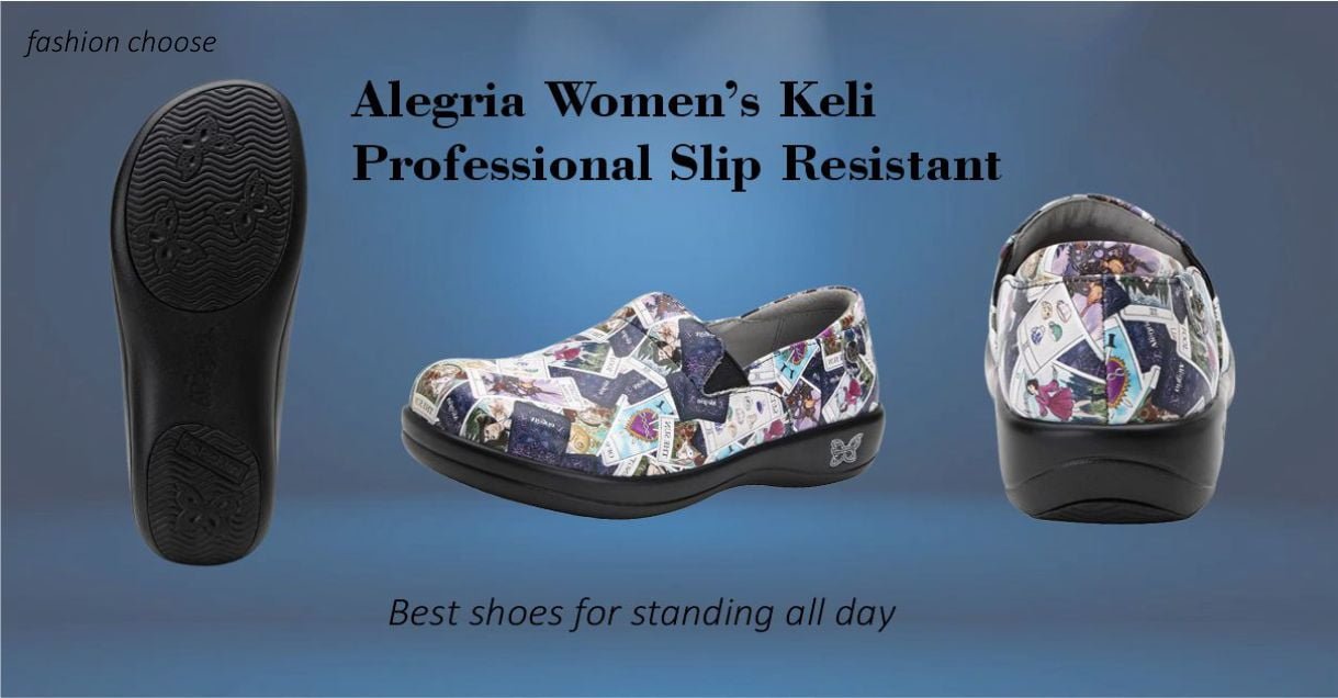 Alegria Women's Keli Professional Slip Resistant Work Shoes for standing all day