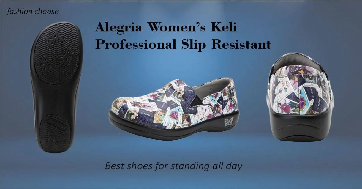 Alegria Women's Keli Professional Slip Resistant Work Shoes for standing all day