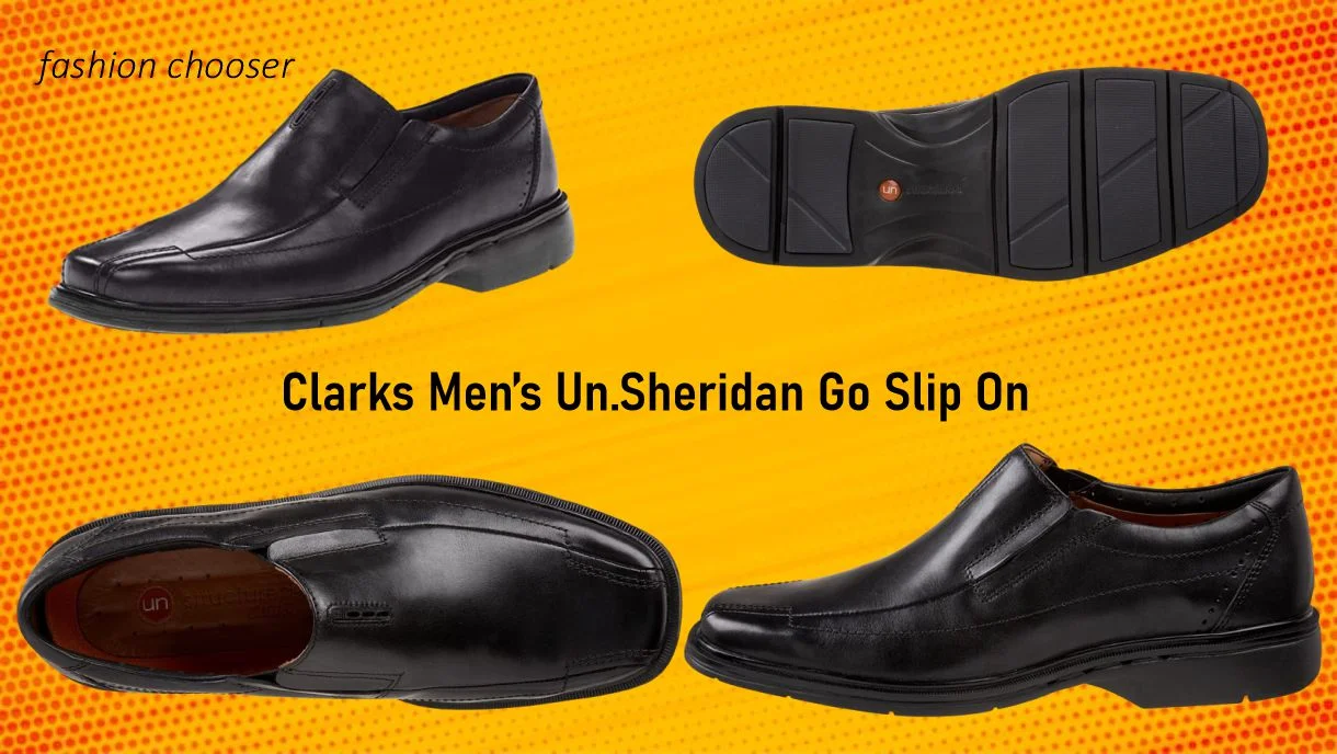 Clarks Men's 28694 Unstructured Un.Sheridan Go Black Leather Slip On Dress Shoe | Men's Loafers & Slip-Ons